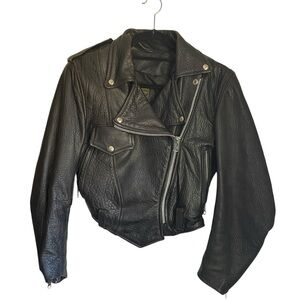 Vintage Vanson Genuine Leather Jacket Women's Size 6 Excellent Used Condition